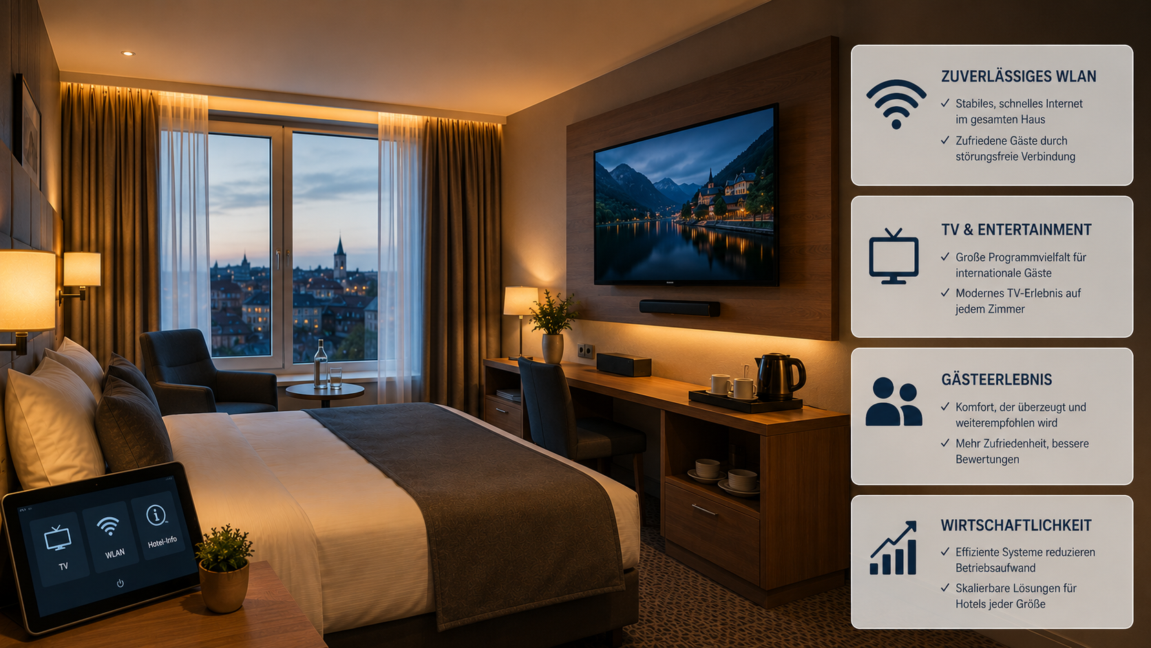 SAT-Anlagen für Hotels und Pensionen