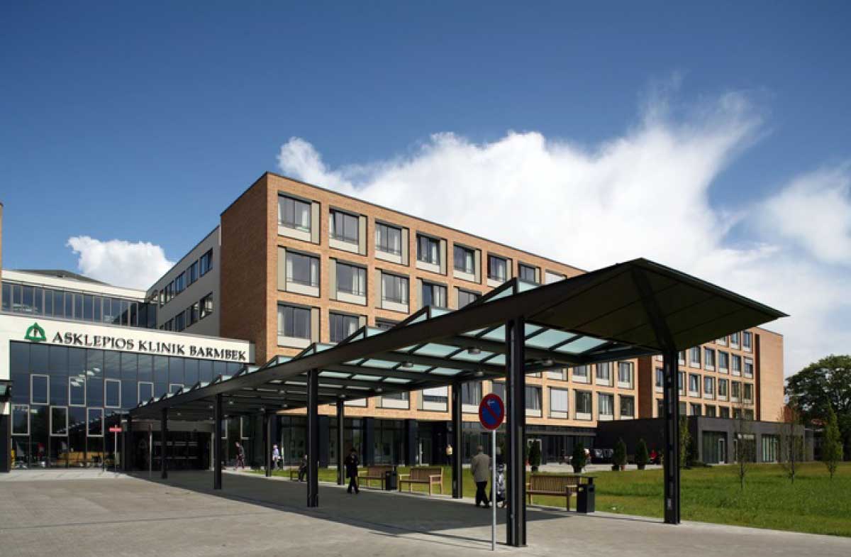 Klinikgebäude mit SAT- und TV-Lösung