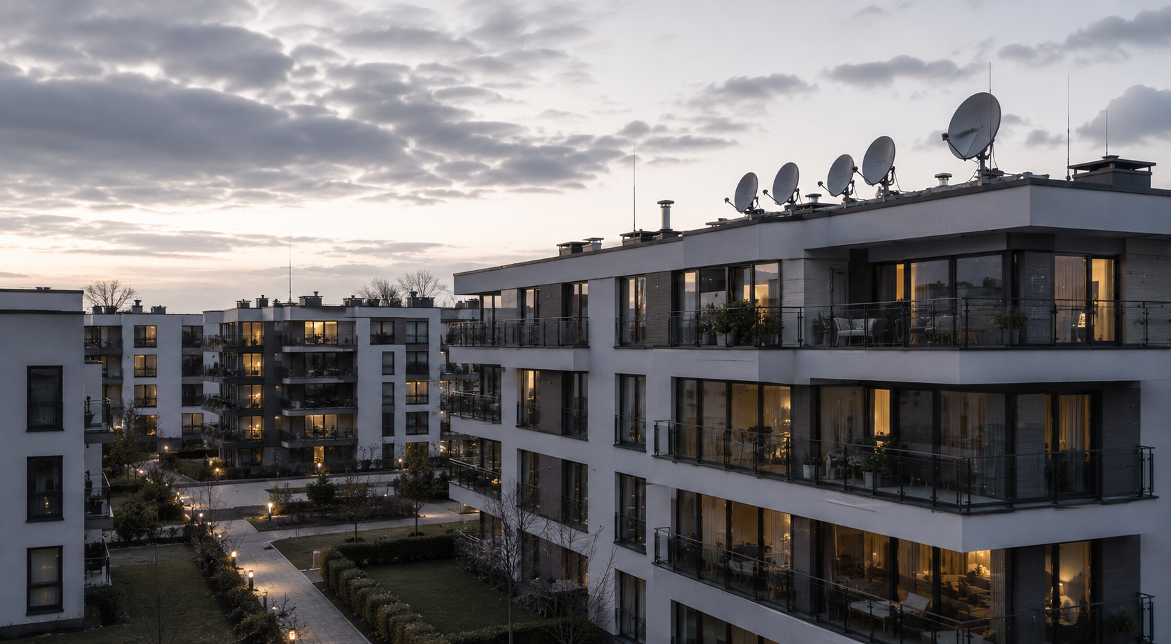 SAT-Anlagen für Mehrfamilienhäuser