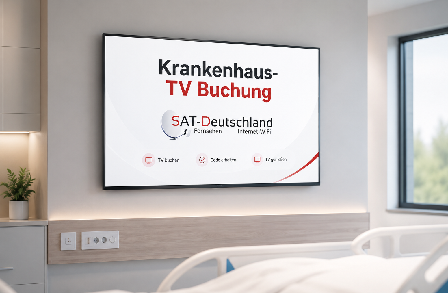 Krankenhaus-TV-Buchung
